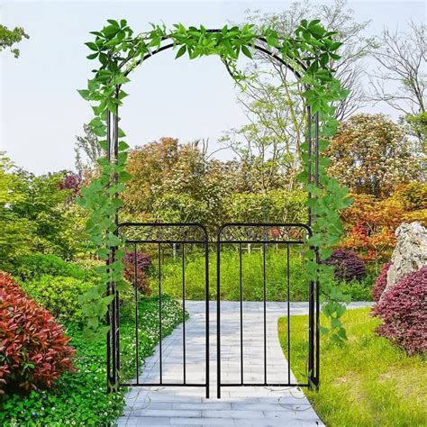 outsunny garden arch with gate